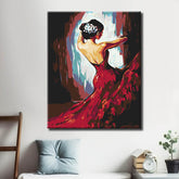 Malen nach Zahlen flamencotanzerin